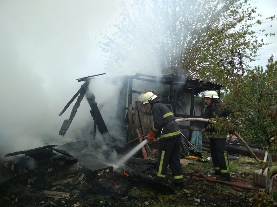 Пожар в хозяйственной постройке в городском округе Дубна